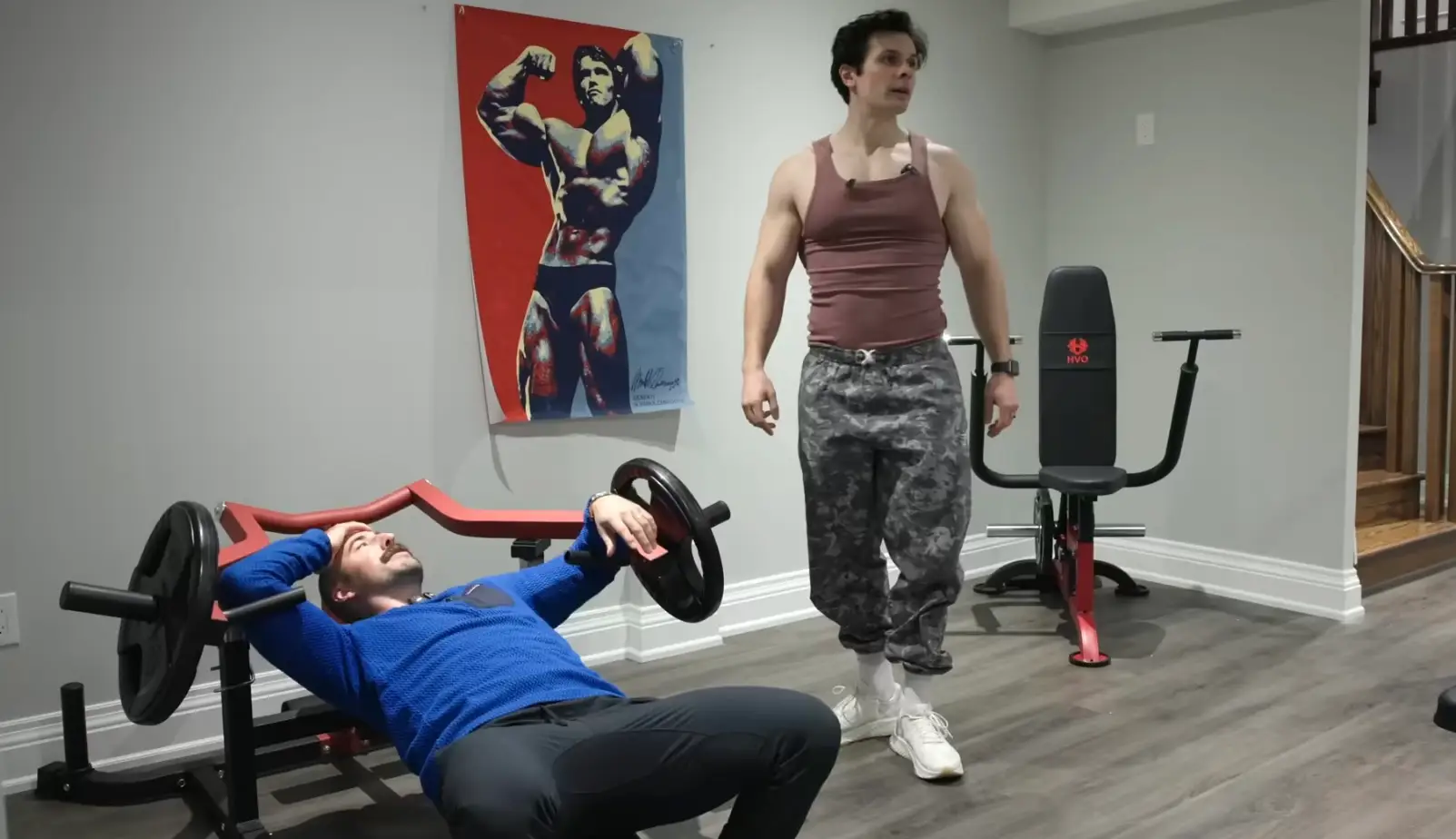 The content creator asked Cooper Mitchell to share his thoughts on his budget gym (YouTube/WillTennyson)