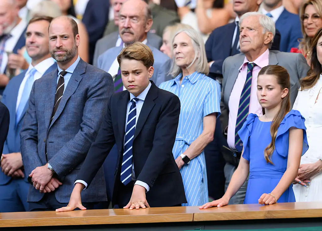 Prince George looked a bit warm at Wimbledon (Karwai Tang/WireImage)
