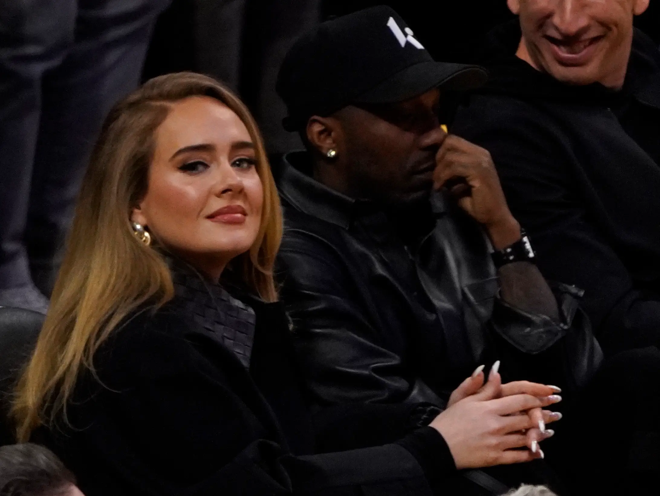 Adele attending a basketball game in 2025 (London Entertainment / GC Images)