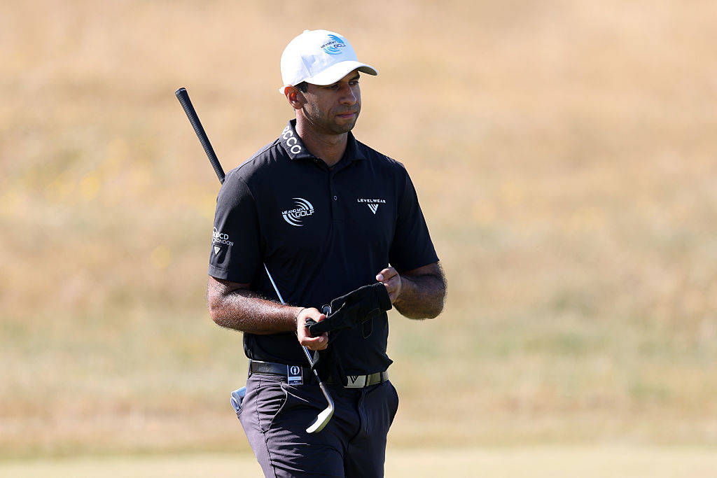 Aaron Rai during a practice round ahead of The 154th Open