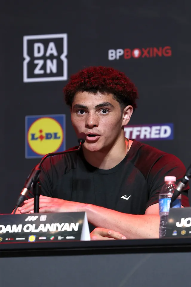 Adam Olaniyan during a Matchroom boxing Undercard Press Conference event on June 30, 2026 in Dublin