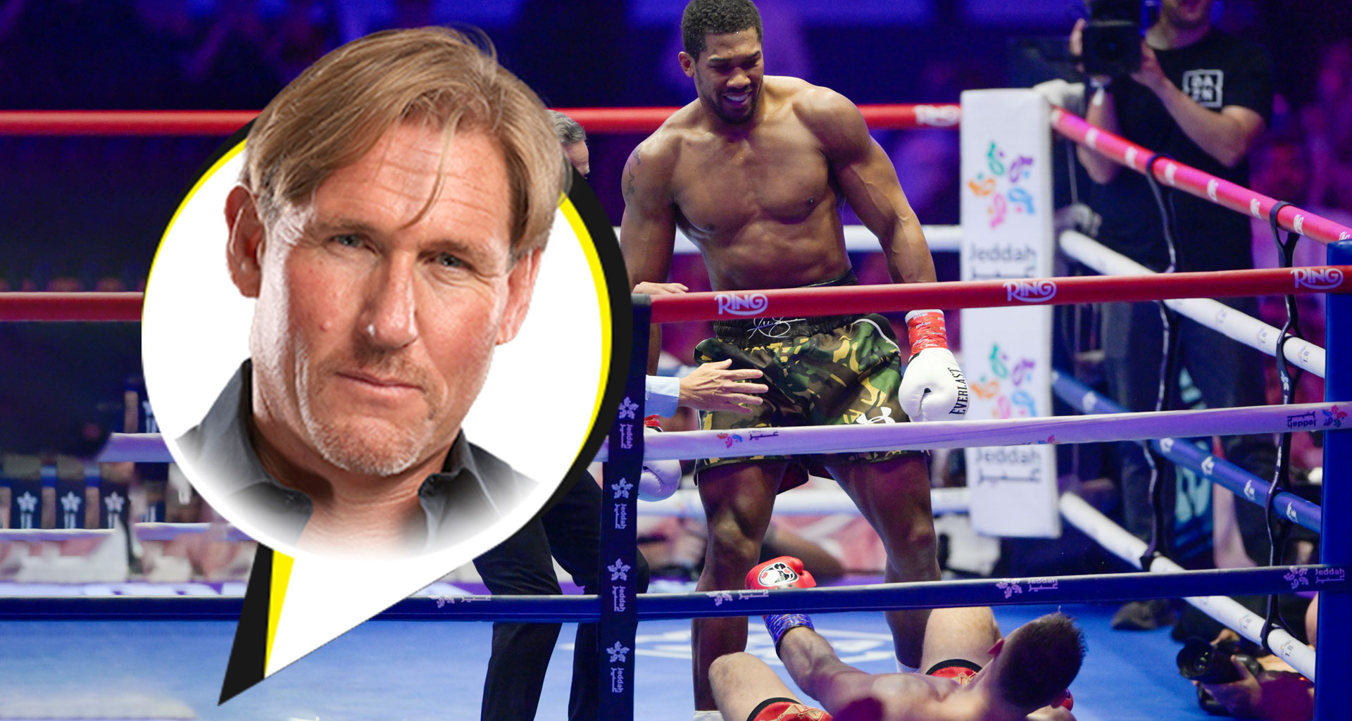 Anthony Joshua's trainer responds to Simon Jordan theory over Kristian Prenga KO: 'Earth is flat'