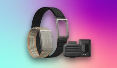 Amazfit's Helio Strap Pro system over a purple, blue, pink and green gradient background.