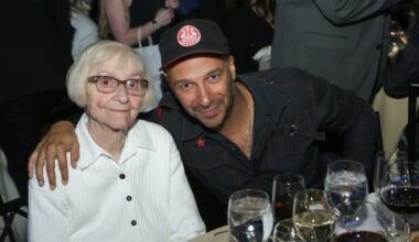 Tom Morello with his mother Mary Morello, May 16, 2016