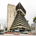La Pyramide, Abidjan, Côte d’Ivoire. 1968–73. Rinaldo Olivieri (1931–1998). 2025. Image © François-Xavier Gbré MoMA Opens Architects of Liberation Exhibition on Independence-Era West African Modernism - Image 4 of 12