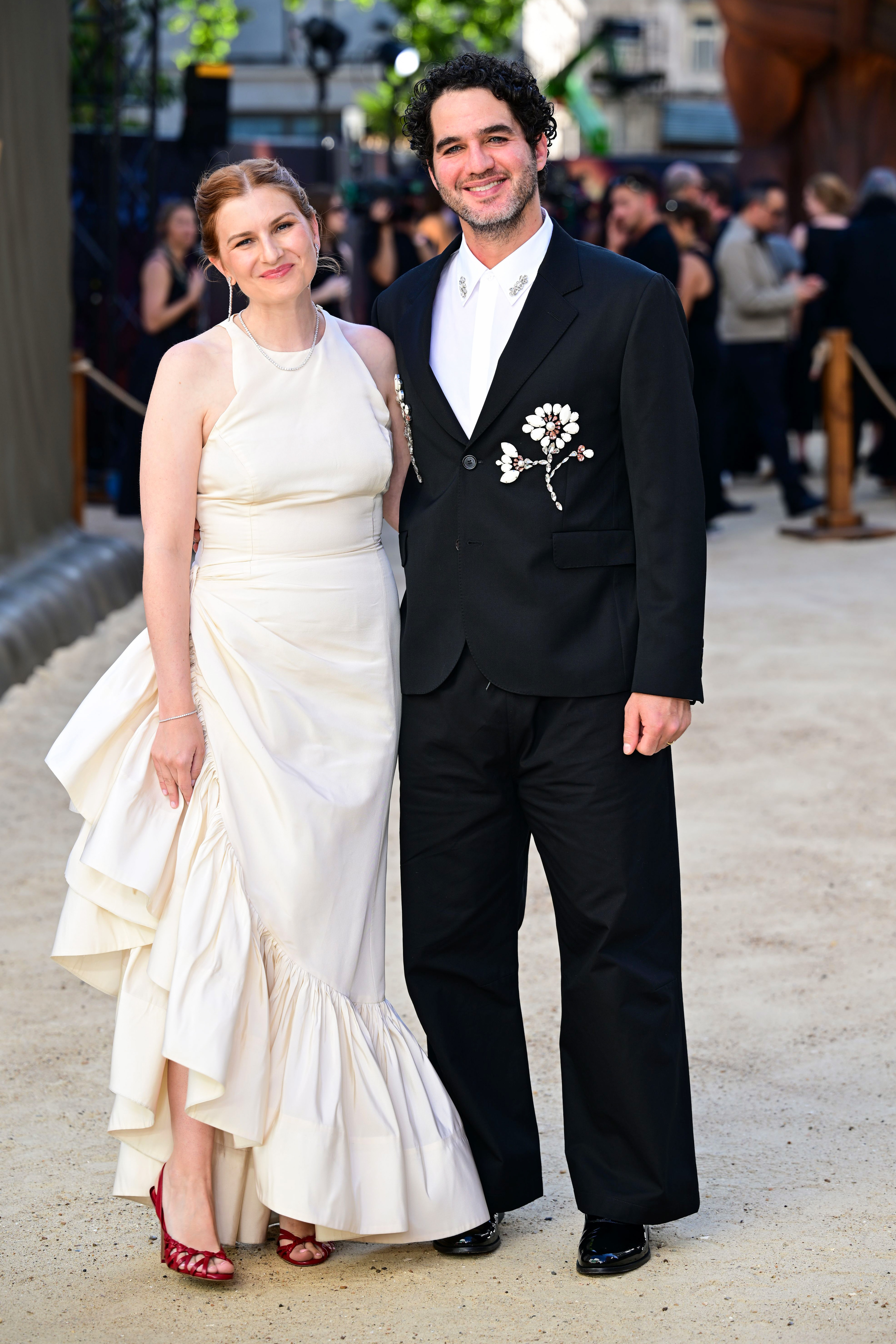 Ava Safdie and Benny Safdie attends the UK premiere of The Odyssey in London