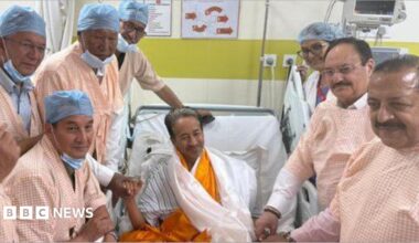 India's activist Sonam Wangchuk (centre) in hospital. Photo: 23 July 2026