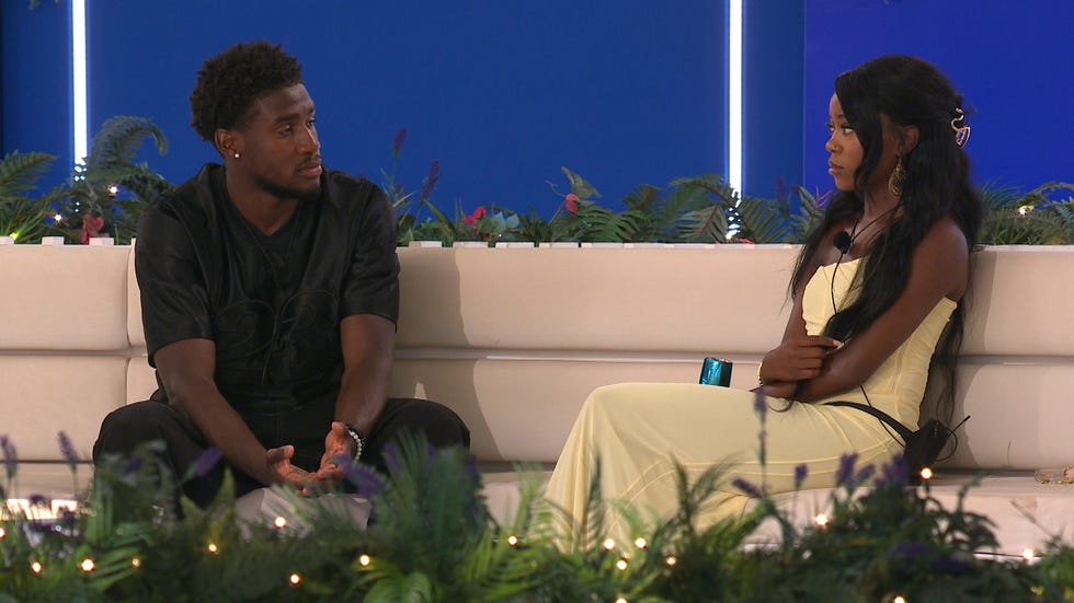 from lifted entertainmentlove island: sr13 on itv2 and itvxepisode 32pictured: simba, angelistathis photograph is (c) itv and can only be reproduced for editorial purposes directly in connection with the programme or event mentioned above, or itv plc. this photograph must not be manipulated [excluding basic cropping] in a manner which alters the visual appearance of the person photographed deemed detrimental or inappropriate by itv plc picture publicity. this photograph must not be syndicated to any other company, publication or website, or permanently archived, without the express written permission of itv picture publicity. full terms and conditions are available on the website www.itv.com/presscentre/itvpictures/terms