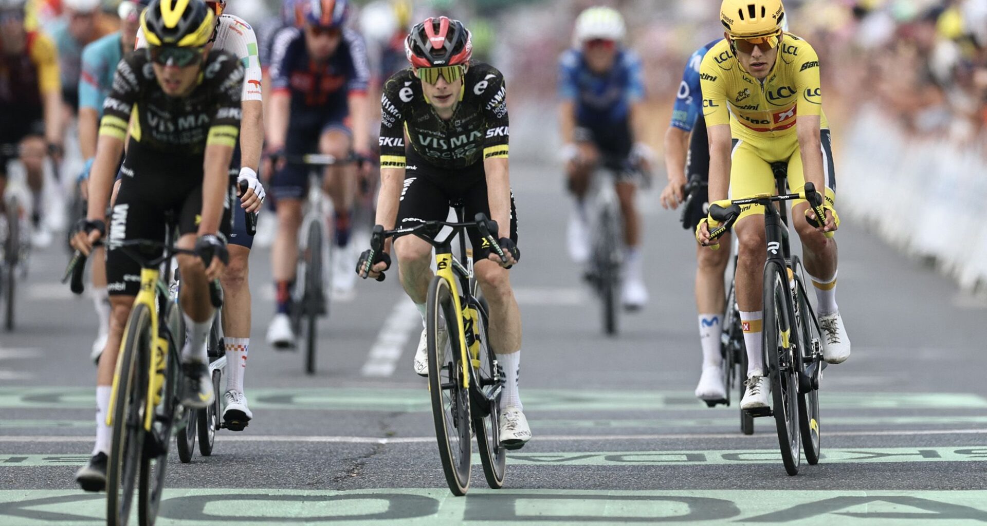 Why was Jonas Vingegaard given the same time as Tadej Pogačar despite finishing 12 seconds down on Tour de France stage 5? The three-second rule explained
