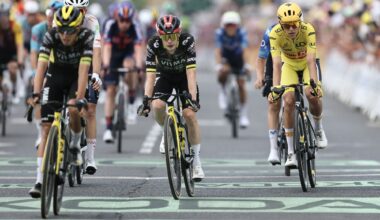 Why was Jonas Vingegaard given the same time as Tadej Pogačar despite finishing 12 seconds down on Tour de France stage 5? The three-second rule explained