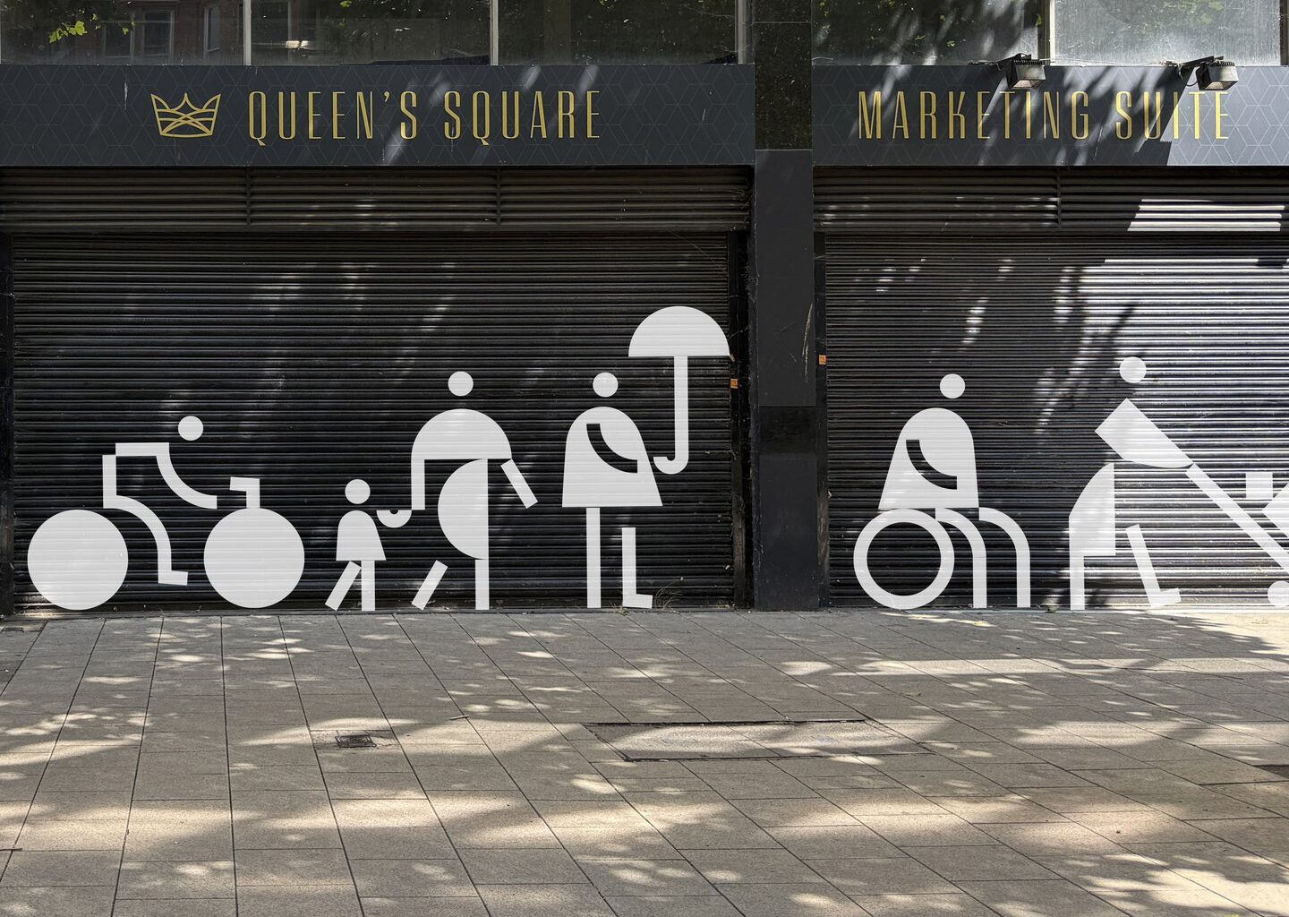 Art school students and Bob Design brand refresh a 750-year-old London market with collaged pictograms