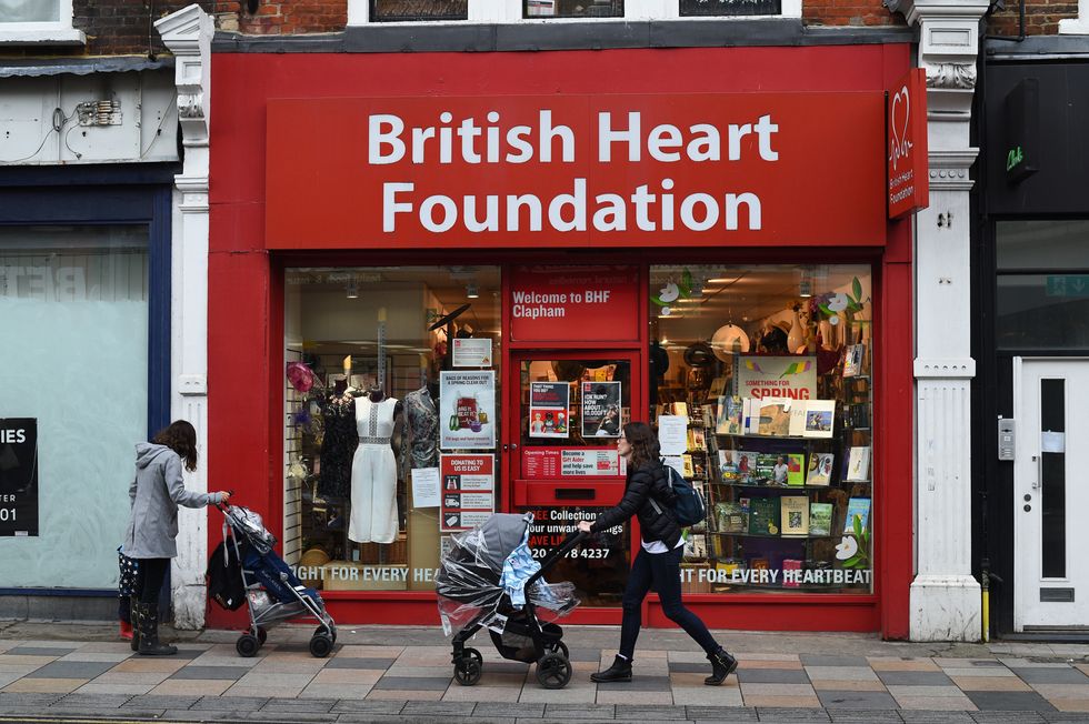 British Heart Foundation shop front