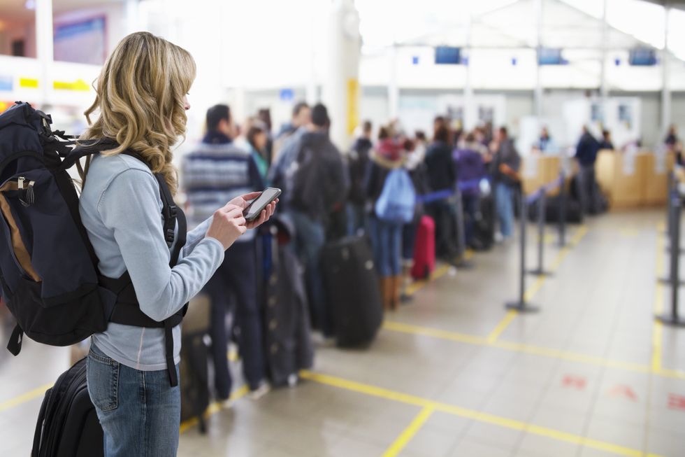 Busy airport