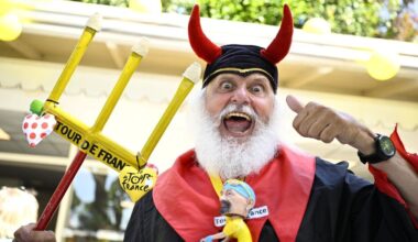 Didi Senft aka 'The Devil', at the 2024 Tour de France