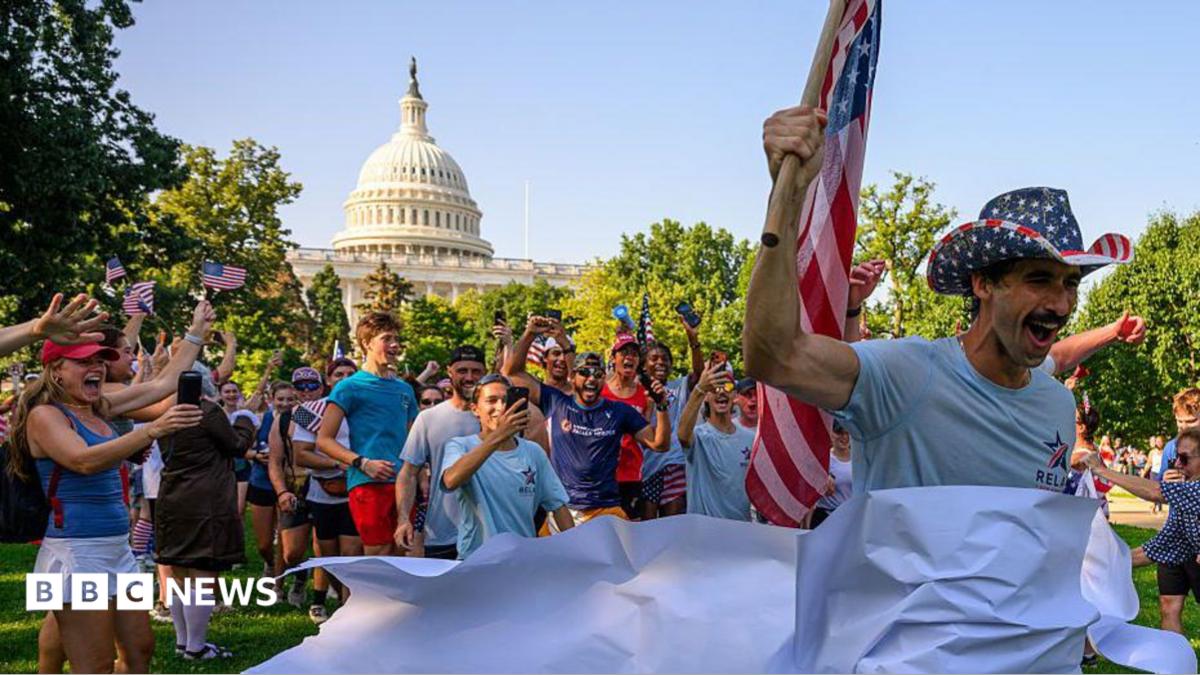 US marks 250th anniversary with nationwide celebrations as temperatures soar - follow live