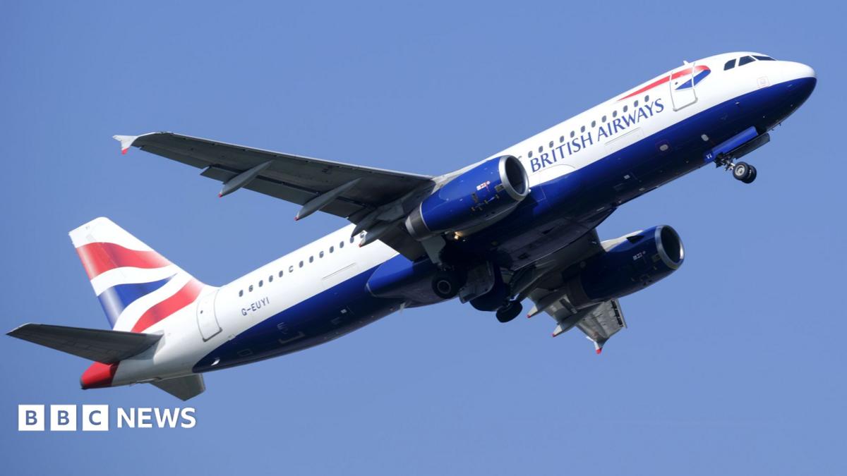 An Airbus A320 from British Airways