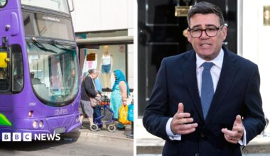 Burnham caps most bus fares in England at £2 but pulls back from possible income tax cut