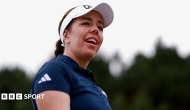 English golfer Georgia Hall during the 2026 Women's Open pro-am event