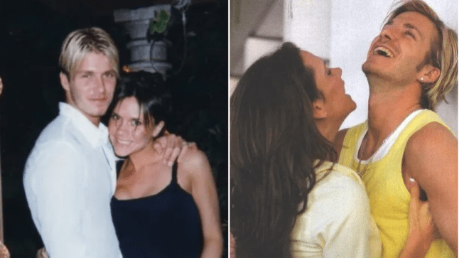 A comp of David and Victoria Beckham
