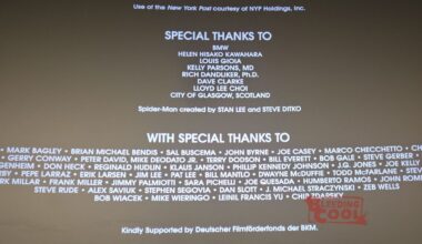 Official Comics "Special Thanks" Credits In Spider-Man: Brand New Day