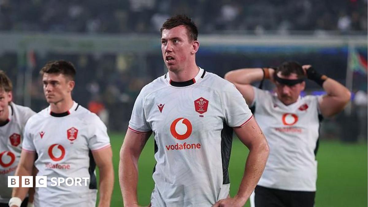 Wales' Adam Beard looks dejected