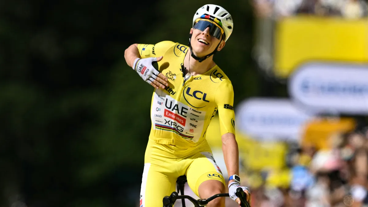 Tadej Pogacar claims emphatic Bastille Day win with classy show of respect - The Times