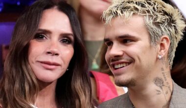 Victoria Beckham Cuddles up to Son Romeo at Event with Family Excluding Brooklyn
