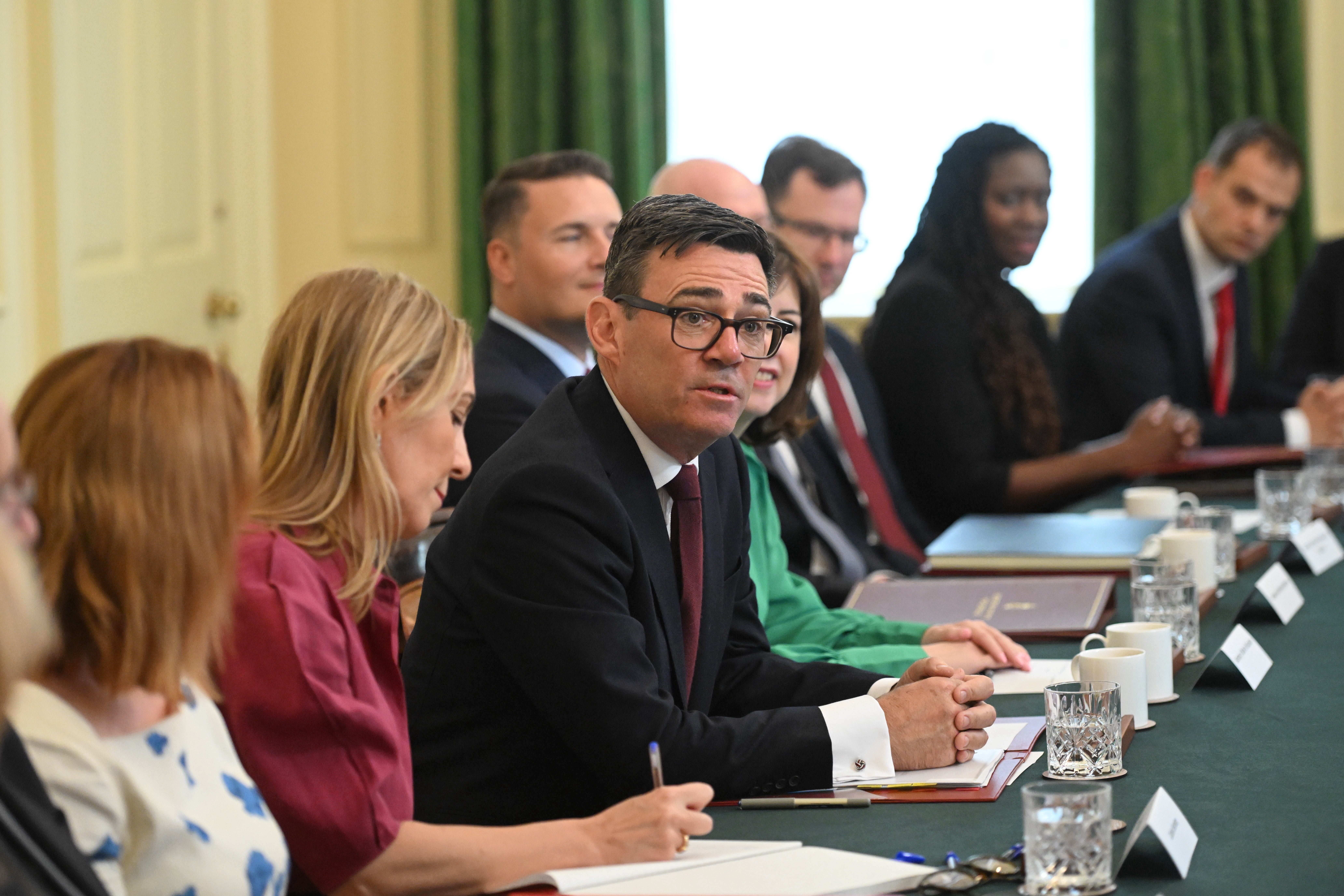 Burnham hosts his first cabinet meeting on Tuesday