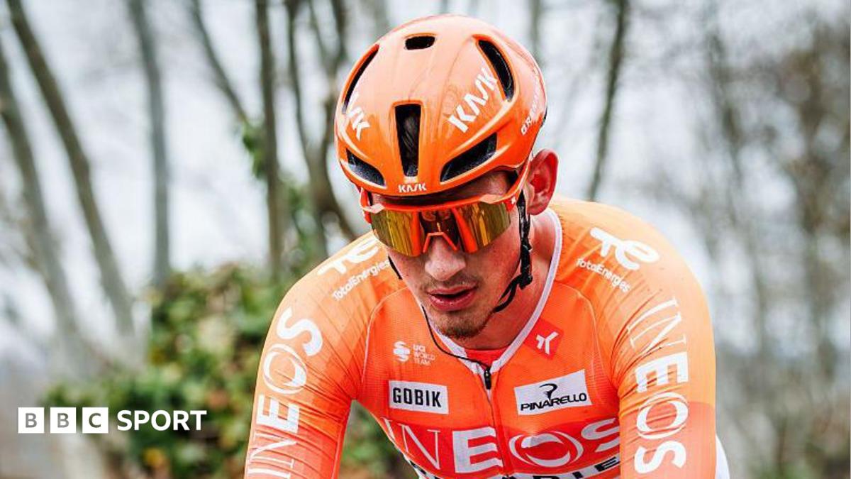 Josh Tarling of Ineos Grenadiers competing in Harelbeke Belgium in March 2026