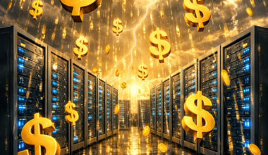 dollar signs, data center