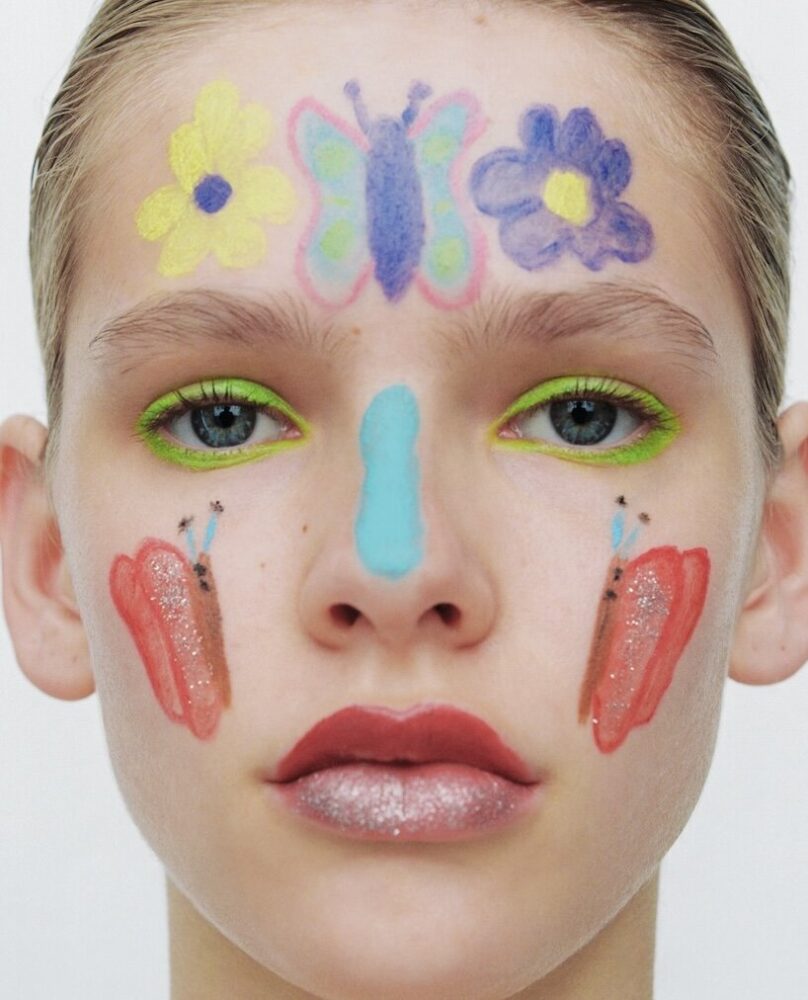children's drawings turn into playful makeup looks in 'draw me a face' project - 2