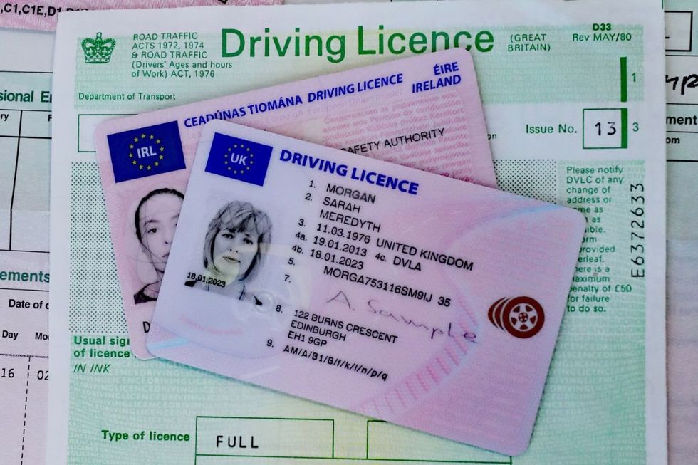 Driving licence and application form