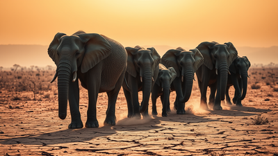 During Tanzania's deadly 1993 drought, an elephant matriarch's memory helped save her entire herd, while a younger leader stayed behind and more calves died