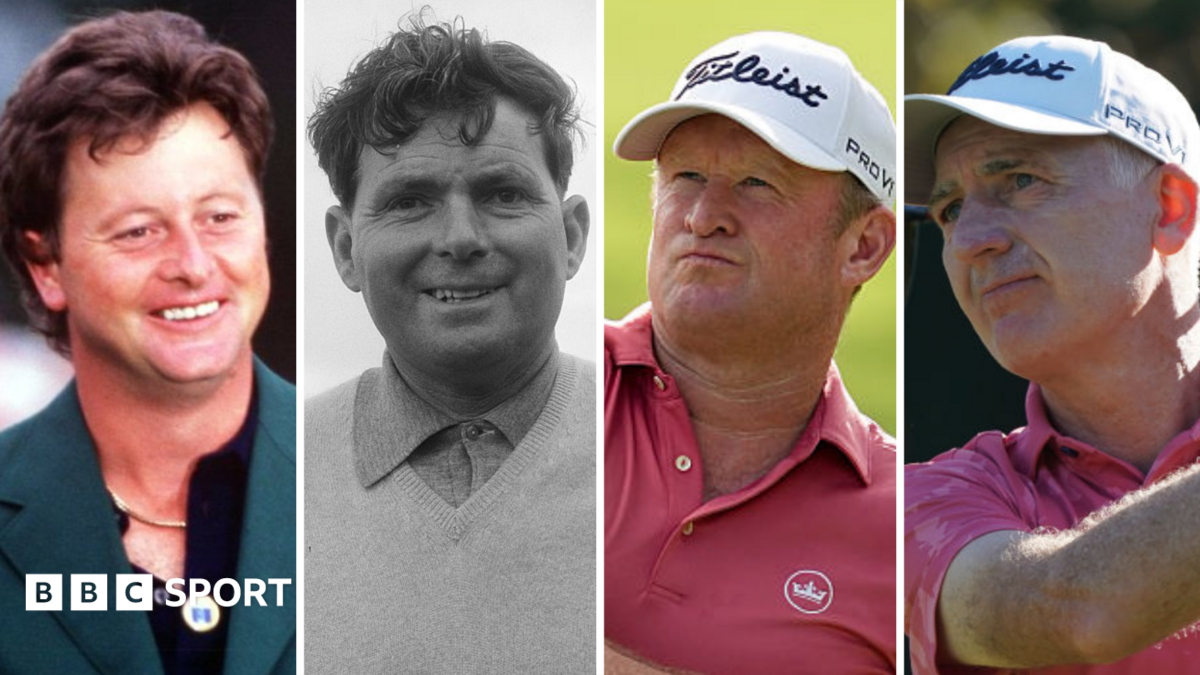 Welsh golfing greats Ian Woosnam, Dai Rees, Jamie Donaldson and Phillip Price