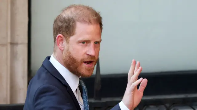 A headshot of Prince Harry