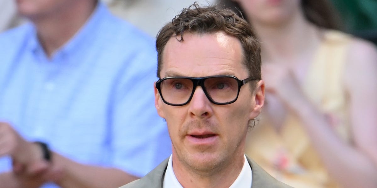 Benedict Cumberbatch shares rare moment of PDA with his wife at Wimbledon – wearing coordinating outfits