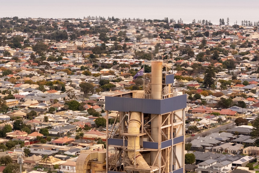 The Adbri Cement factory side on the Lefevre Peninsula.