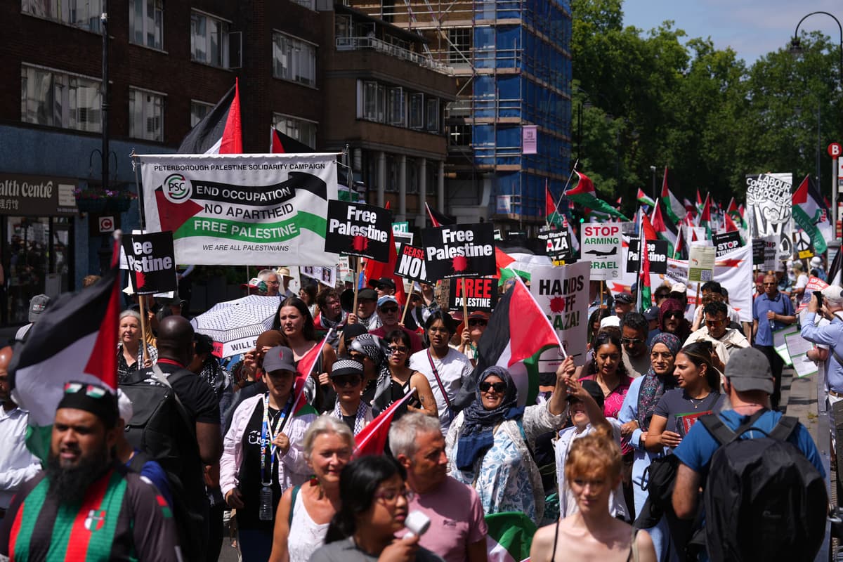 Palestine protesters urge Andy Burnham to act on Israel - London Evening Standard