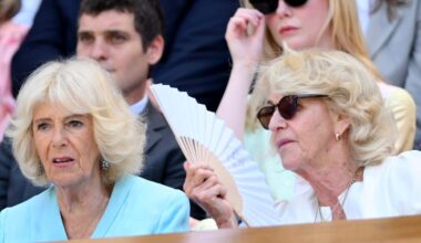 See Queen Camilla and Her Sister Annabel Elliot at the Wimbledon Quarterfinals 2026