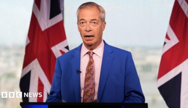 Nigel Farage resigns as MP for Clacton, triggering by-election which he says he will stand in