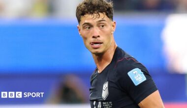 Sebastian Berhalter in action for USA at the 2026 World Cup