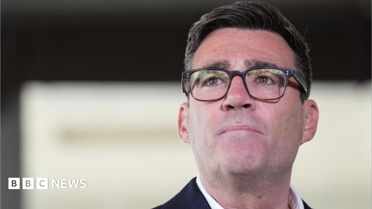 Close-up image of newly confirmed Labour Party leader Andy Burnham, wearing dark glasses