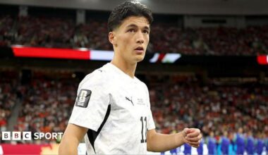 Elijah Just in New Zealand kit at the World Cup