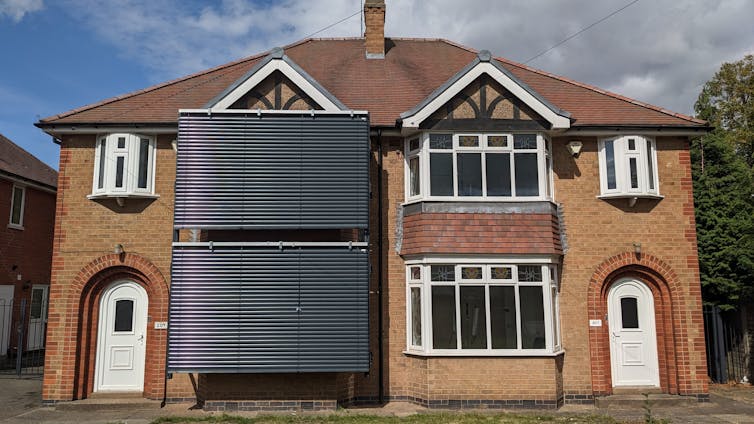 Two semi-detached houses used by Loughborough University to test how they respond to heat