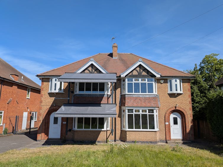 Two semi-detached houses used by Loughborough University to test how they respond to heat
