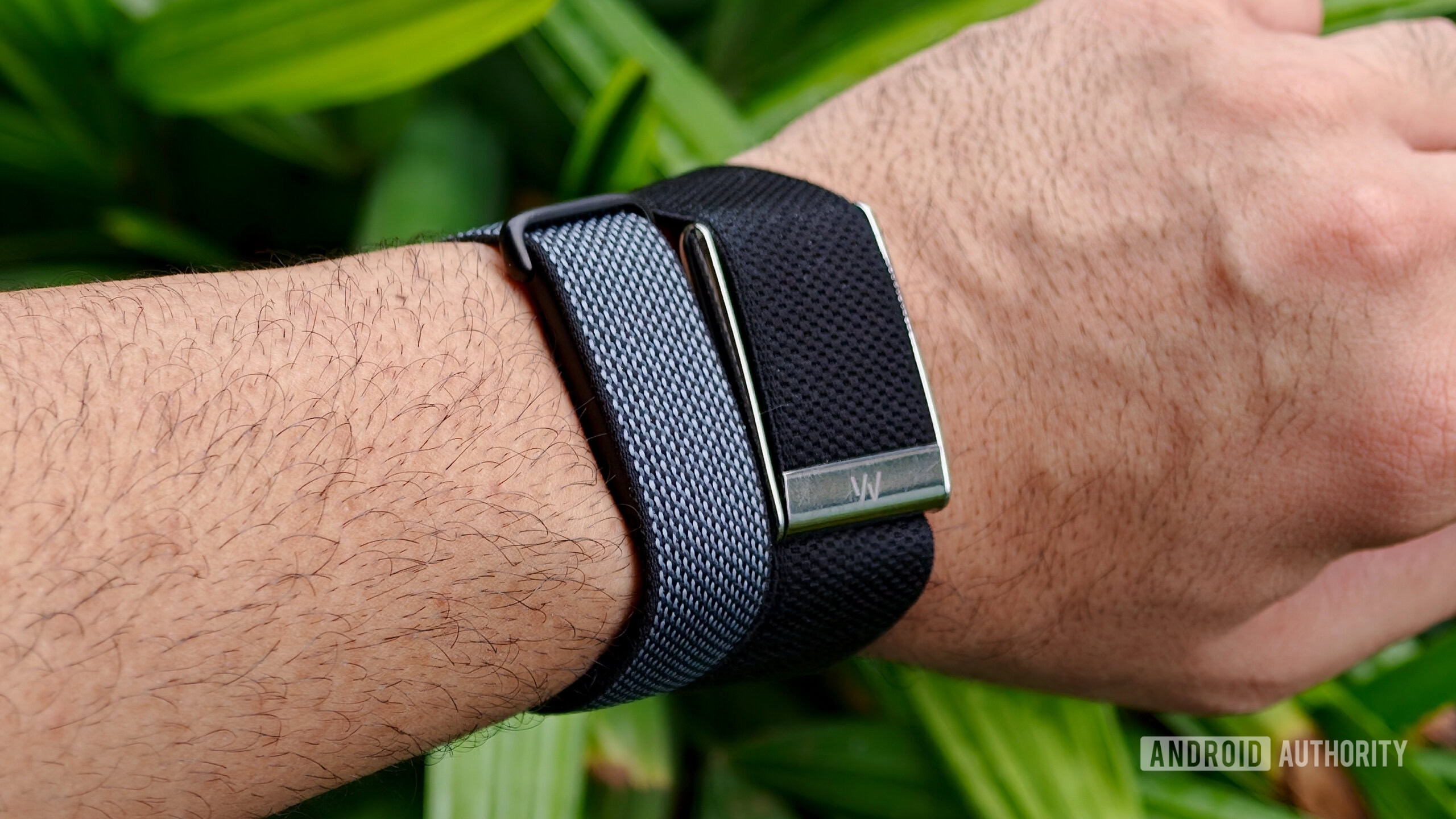fitbit-air-vs-whoop-mg Fitbit Air and WHOOP MG band on author's left wrist