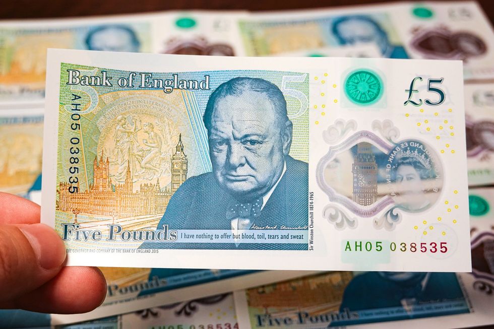 five pound banknote