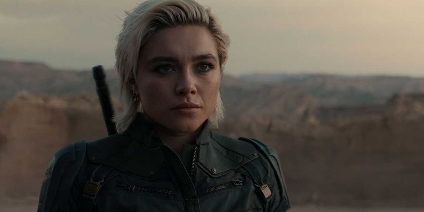 Florence Pugh as Yelena Belova in MCU's Thunderbolts