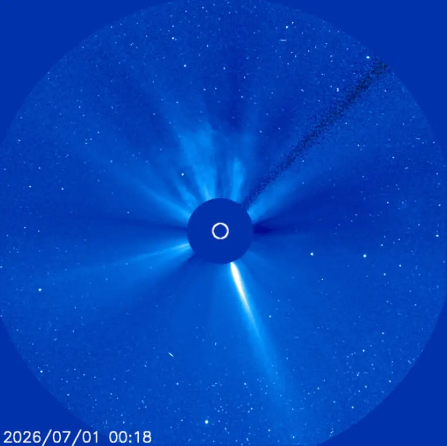 full halo cme produced by x1.1 solar flare on june 30 2026