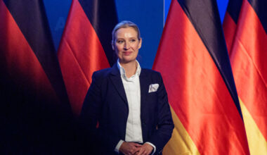 The AFD co-leader has been accused of the “romanticisation of Russia". Credit: Getty